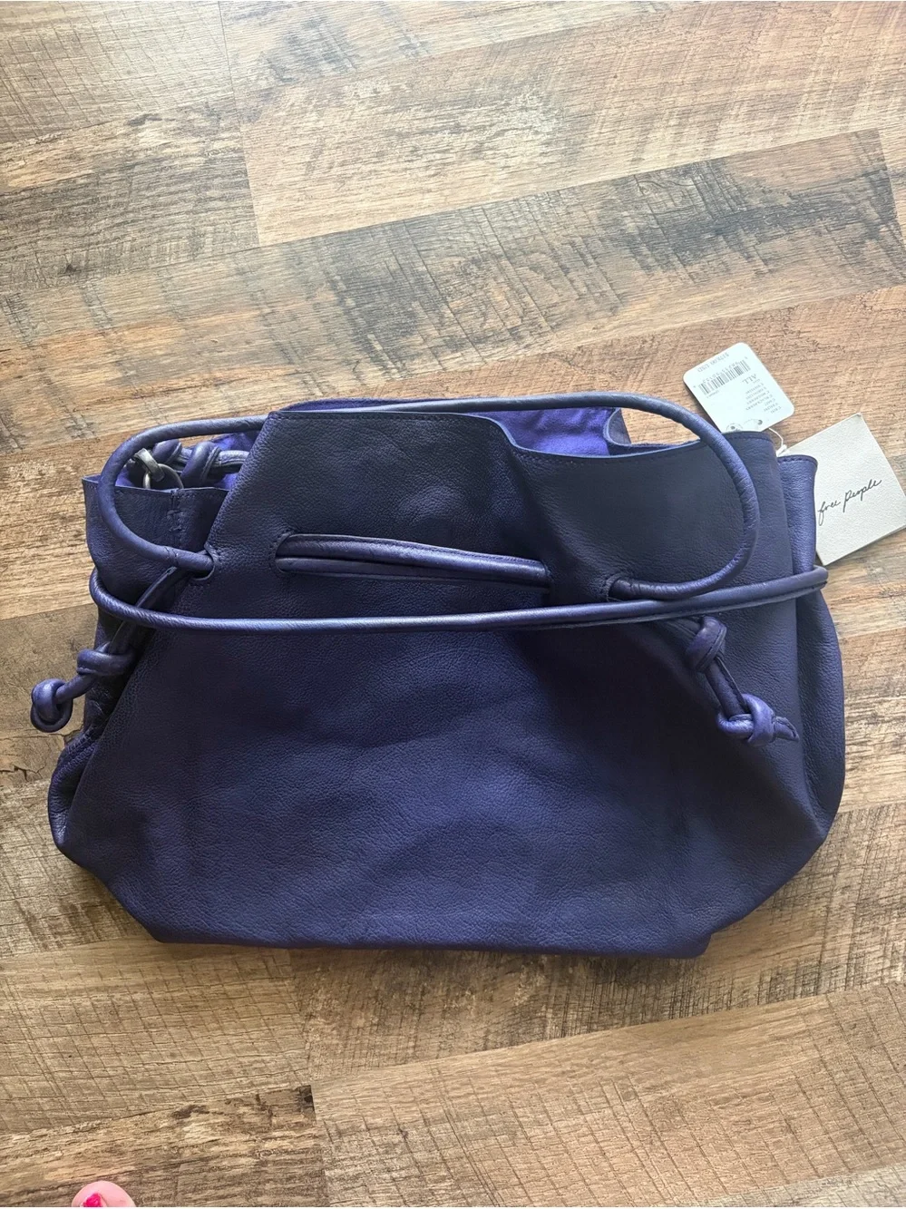 NWT Free People Head Over Heels Tote in Mulberry